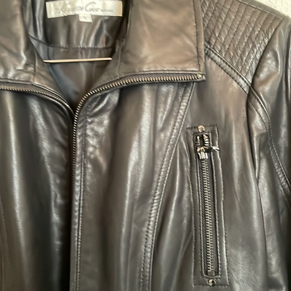 kenneth cole leather jacket large - Picture 2 of 7